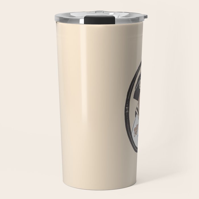 English Bulldog Sailor Illustration Travel Mug Gallery Image 1
