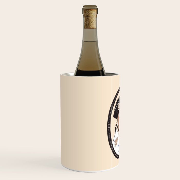 English Bulldog Sailor Illustration Wine Chiller Gallery Image 1