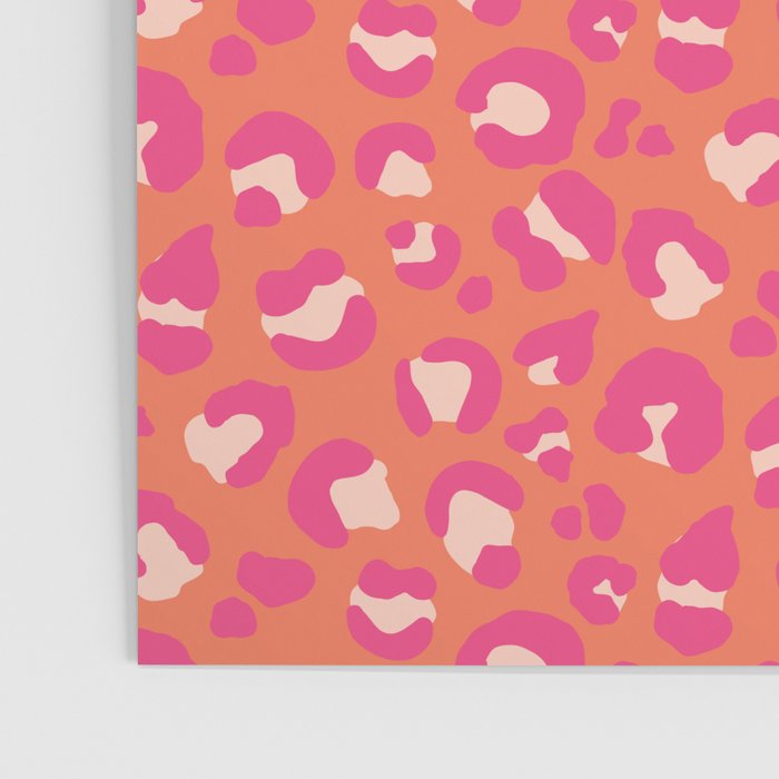 Leopard Print - Coral and Pink Poster Gallery Image 3