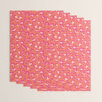 Leopard Print - Coral and Pink Wrapping Paper Gallery Image 3