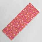 Leopard Print - Coral and Pink Yoga Mat Gallery Image 1