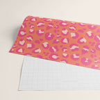 Leopard Print - Coral and Pink Wrapping Paper Gallery Image 2