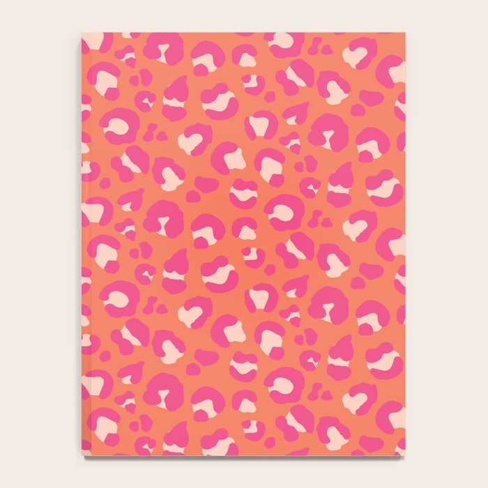 Leopard Print - Coral and Pink Notebook Gallery Image 4