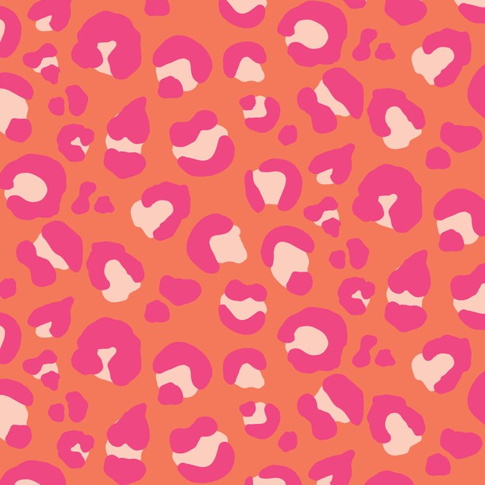 Leopard Print - Coral and Pink Coffee Mug Gallery Image 2