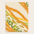 Diagonal Lei Pikake Orange Lokelani Pakalana Puakenikeni tileaf on beige Notebook Gallery Image 4