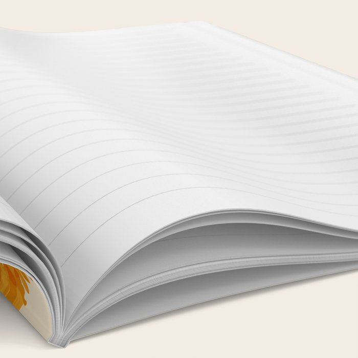 Diagonal Lei Pikake Orange Lokelani Pakalana Puakenikeni tileaf on beige Notebook Gallery Image 2