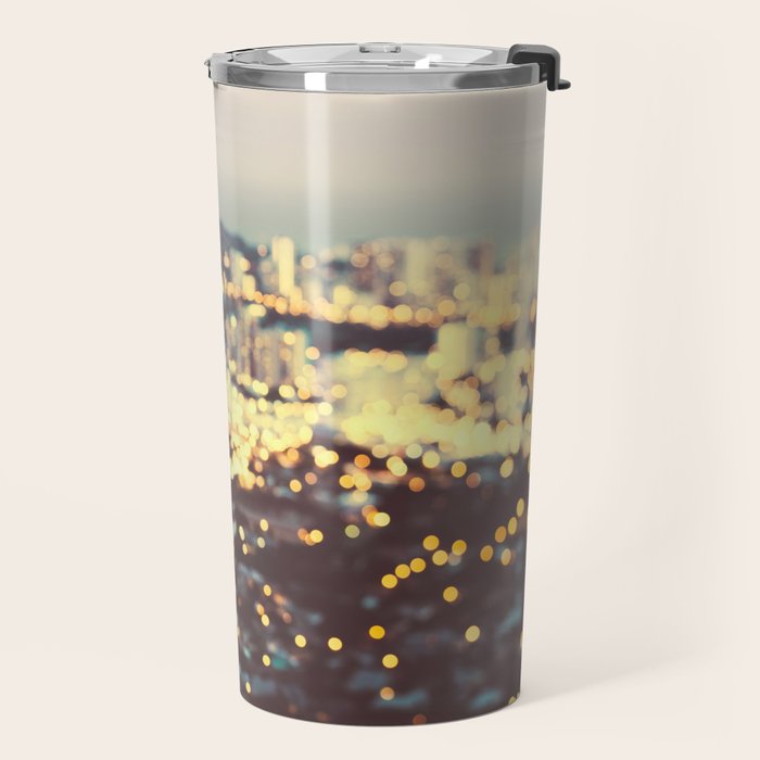 Diamond Head Sunset - Honolulu Hawaii, Abstract Travel Photography Travel Mug Gallery Image 2