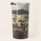 Diamond Head Sunset - Honolulu Hawaii, Abstract Travel Photography Travel Mug Gallery Image 3