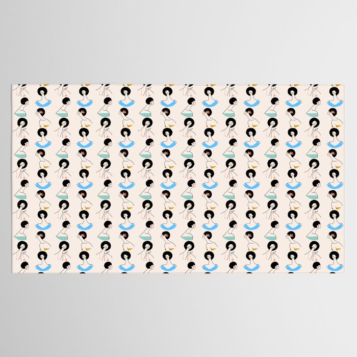 Retro Ladies Pattern Tablecloth Gallery Image 2