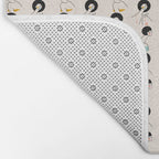 Retro Ladies Pattern Bath Mat Gallery Image 2