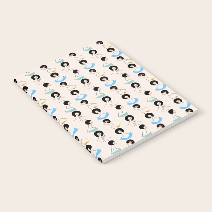 Retro Ladies Pattern Notebook Gallery Image 1