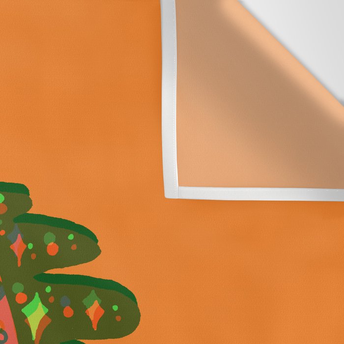 Lit lava lamp in orange in 3D Wall Tapestry Gallery Image 3