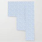 Large Baby Blue Retro Flowers White Background #decor #society6 #buyart Wallpaper Gallery Image 3