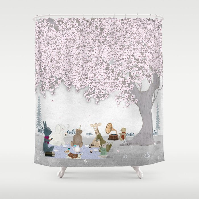little blossom tree Shower Curtain Gallery Image 1