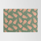 Dancing Pinecones in Sage Green & Red Rug Gallery Image 2