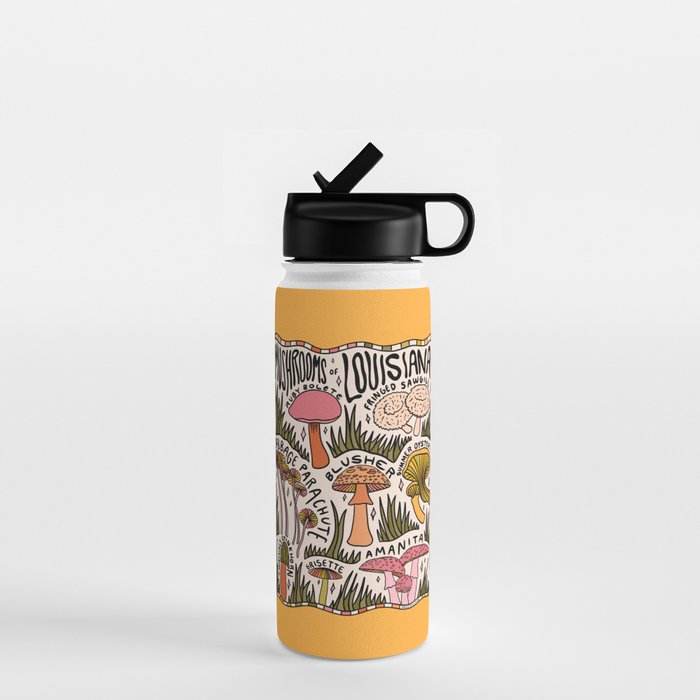 Mushrooms of Louisiana Water Bottle Gallery Image 1