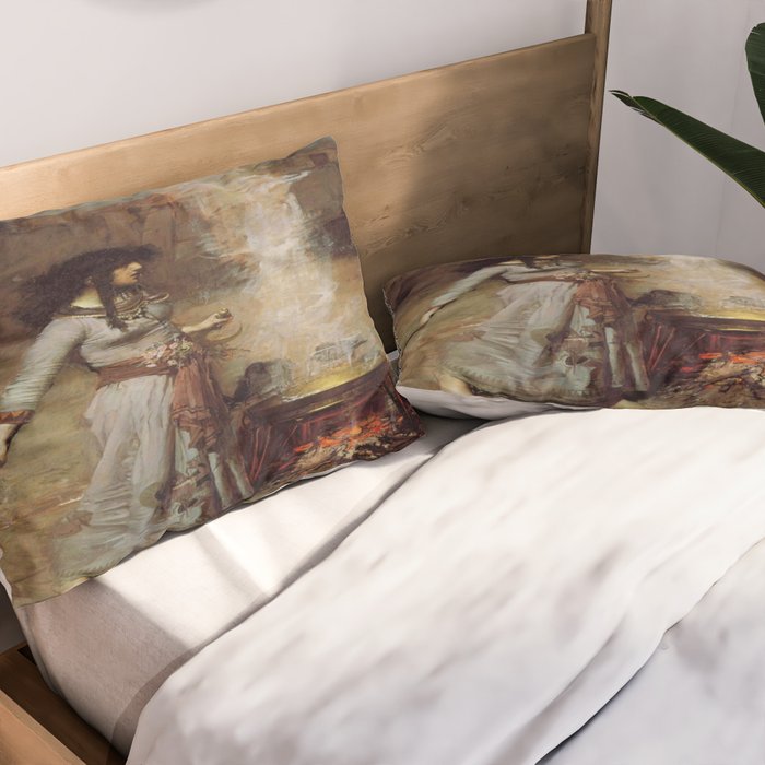 John William Waterhouse The Magic Circle Pillow Sham Gallery Image 2