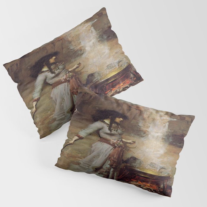 John William Waterhouse The Magic Circle Pillow Sham Gallery Image 3