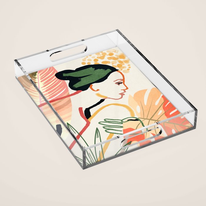 Colorful Garden III Acrylic Tray Gallery Image 1