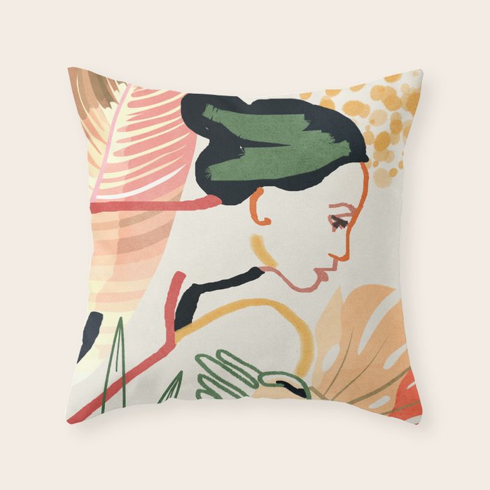Colorful Garden III Throw Pillow Gallery Image 6
