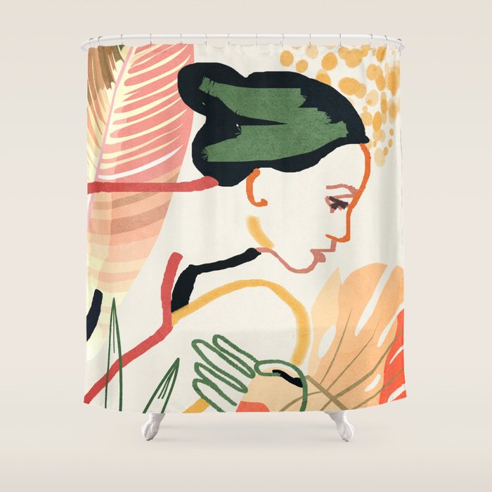 Colorful Garden III Shower Curtain Gallery Image 1