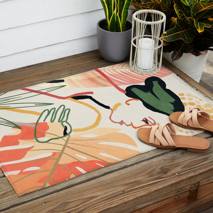 Colorful Garden III Outdoor Rug Gallery Image 2