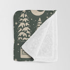 Winter Nights: Forest Throw Blanket Gallery Image 3