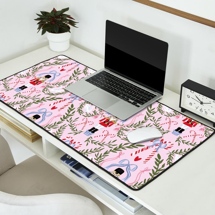 Nutcracker Holiday Pattern Desk Mat Gallery Image 2