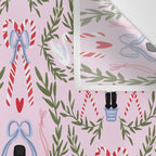 Nutcracker Holiday Pattern Wall Tapestry Gallery Image 3