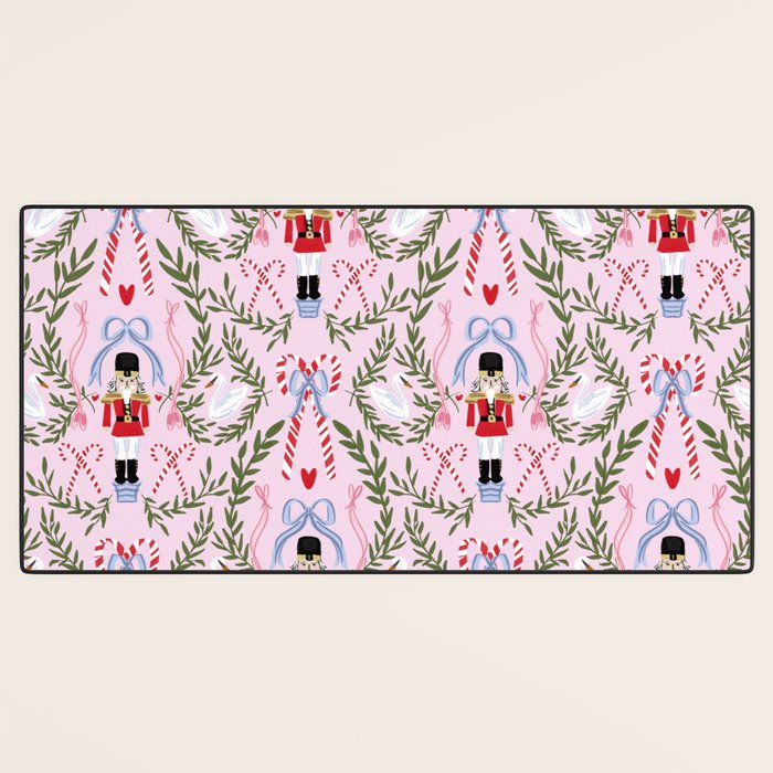 Nutcracker Holiday Pattern Desk Mat Gallery Image 3