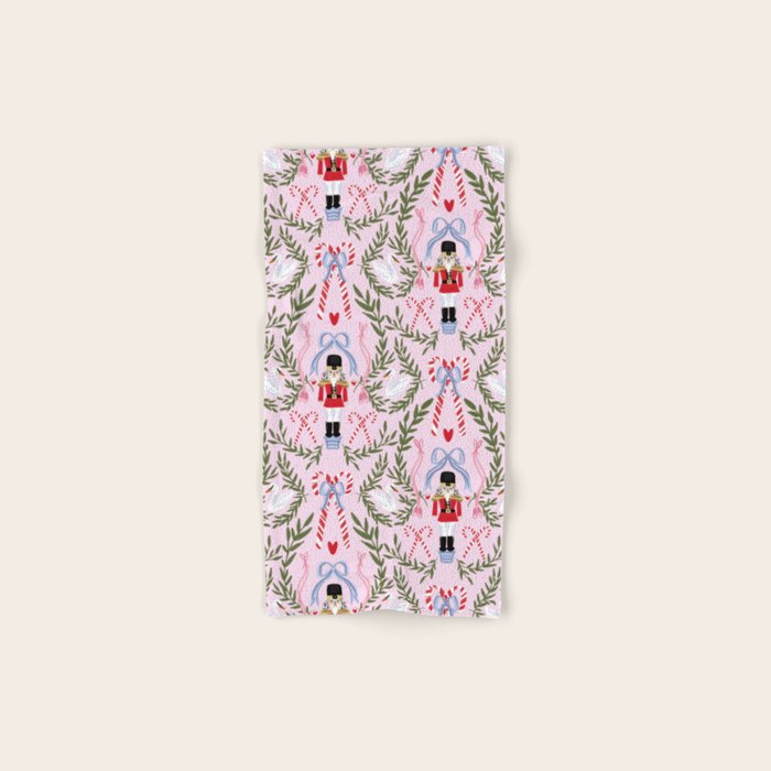 Nutcracker Holiday Pattern Bath Towel Gallery Image 1