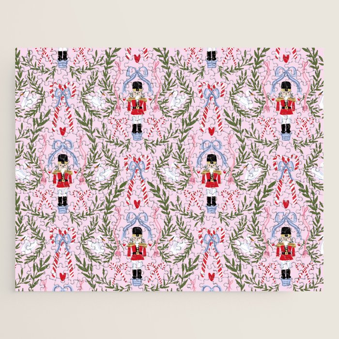 Nutcracker Holiday Pattern Jigsaw Puzzle Gallery Image 1