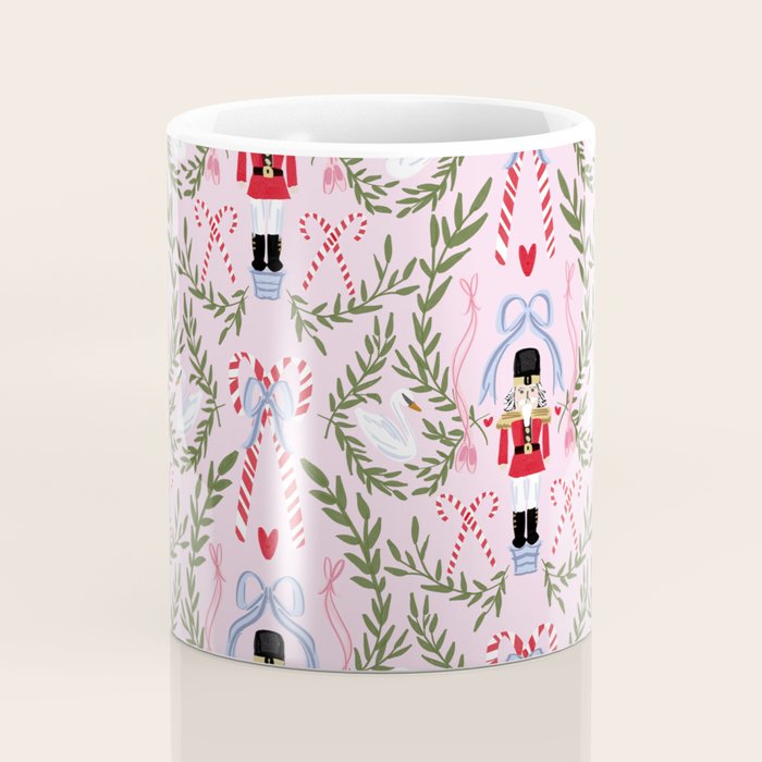 Nutcracker Holiday Pattern Coffee Mug Gallery Image 4