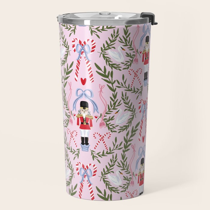 Nutcracker Holiday Pattern Travel Mug Gallery Image 2
