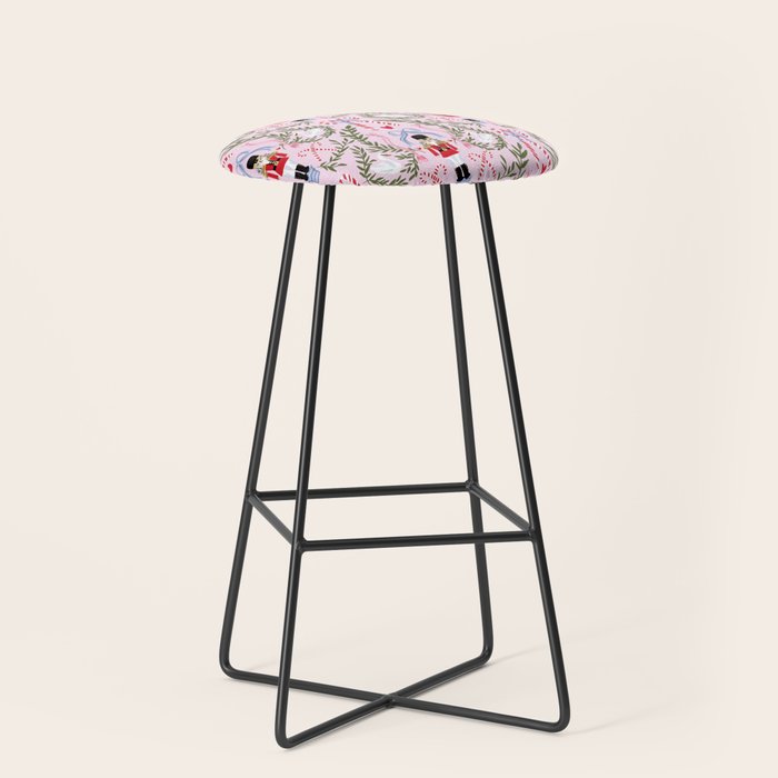 Nutcracker Holiday Pattern Stool Gallery Image 1