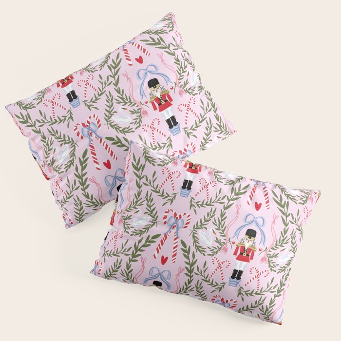 Nutcracker Holiday Pattern Pillow Sham Gallery Image 3