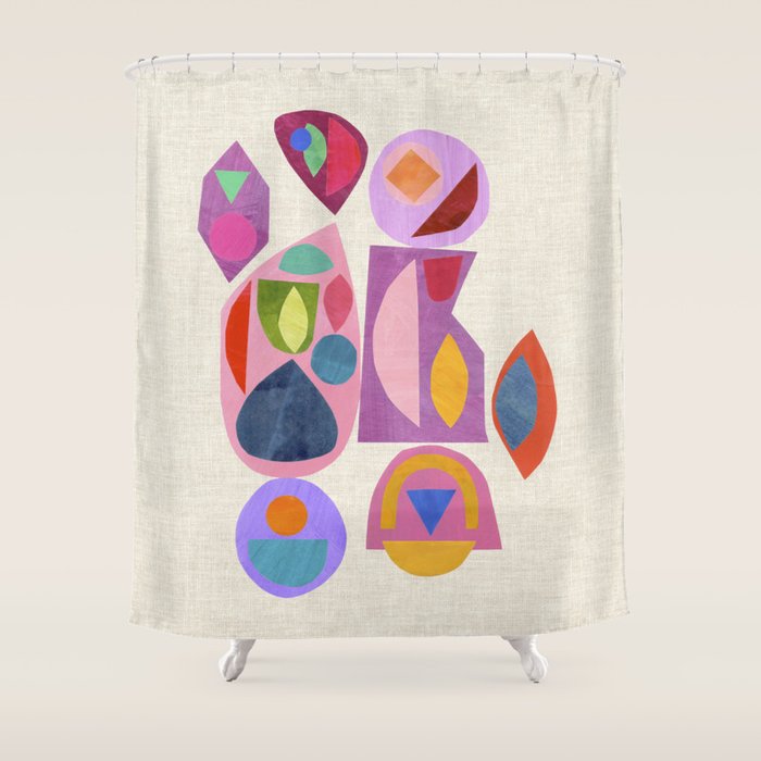 Midnight Mirror ii Shower Curtain Gallery Image 1