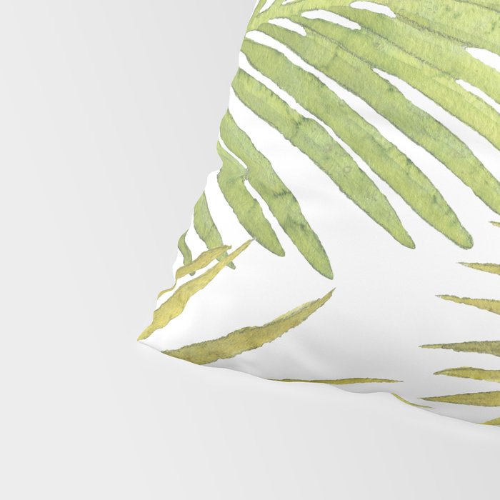 Palms on White Pillow Sham Gallery Image 4