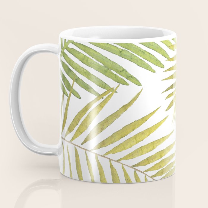Palms on White Coffee Mug Gallery Image 3