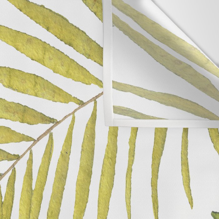 Palms on White Wall Tapestry Gallery Image 3