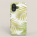 Palms on White iPhone Case Gallery Image 1