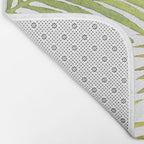 Palms on White Bath Mat Gallery Image 2