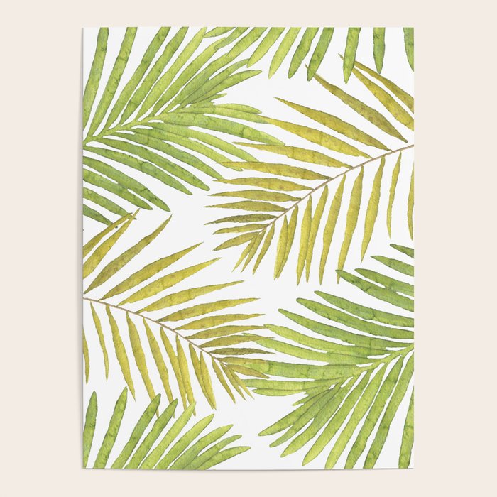 Palms on White Poster Gallery Image 4