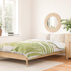 Palms on White Duvet Cover Gallery Image 2