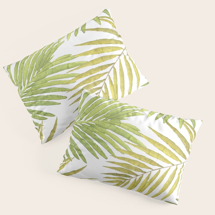 Palms on White Pillow Sham Gallery Image 3
