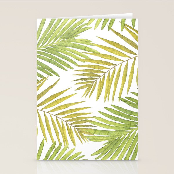 Palms on White Stationery Card Gallery Image 1