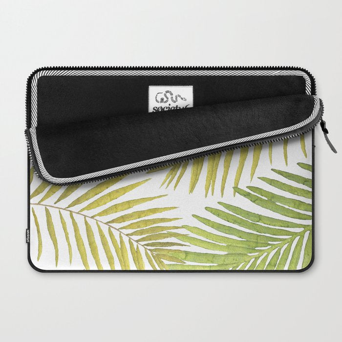 Palms on White Laptop Sleeve Gallery Image 2