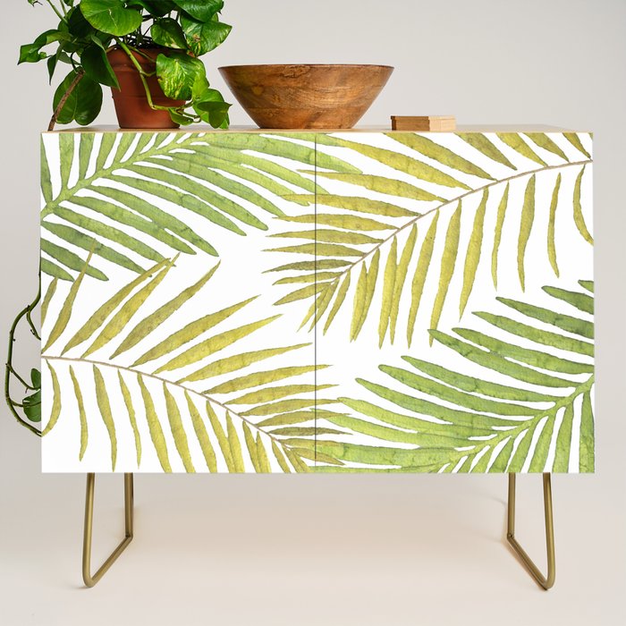 Palms on White Credenza Gallery Image 1