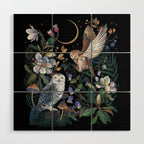 Owls Mushroom Magnolia Wood Wall Art Gallery Image 1