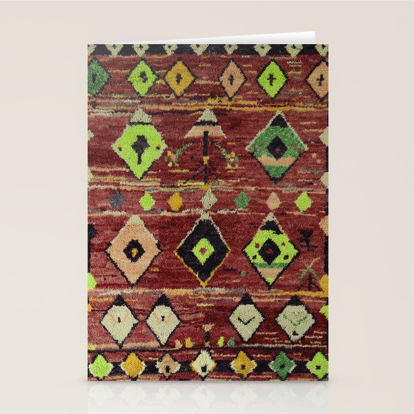 Moroccan Sunset Bohemian Geometric Pattern Stationery Card Gallery Image 2